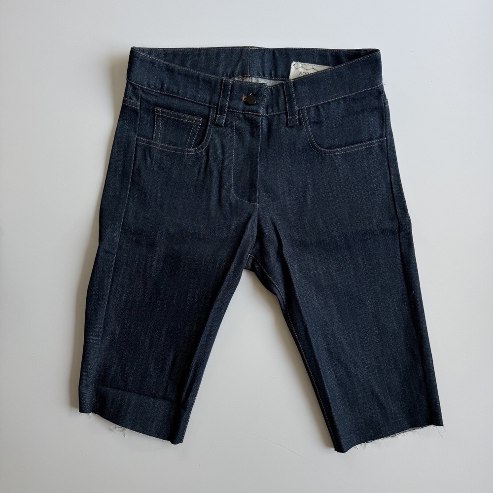 NORISOL‎ FERRARI 12" Denim Jean Shorts Womens 28" New York Bermuda Sample
